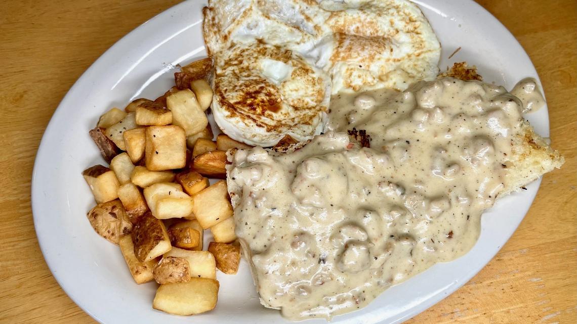 Doodles signature dishes The Cure
Biscuit and Gravy
Pig and Puffs